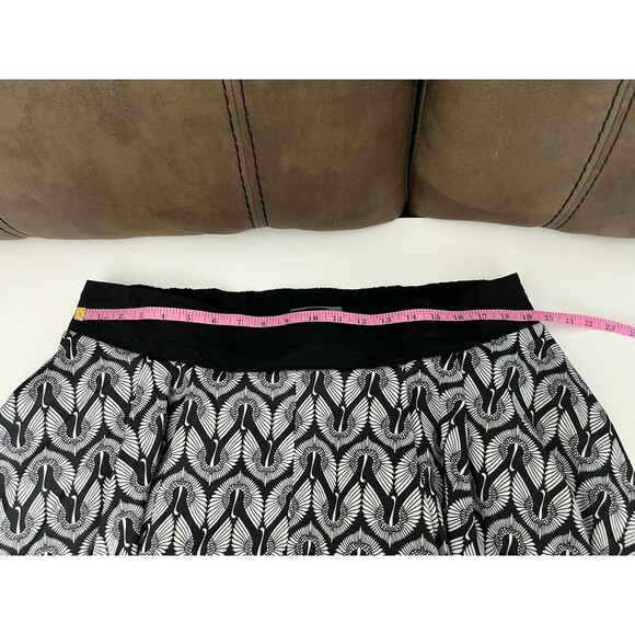 Melissa McCarthy Women’s Pleated Full Circle Skirt Black Bird Plus Size 2XL - Picture 8 of 11